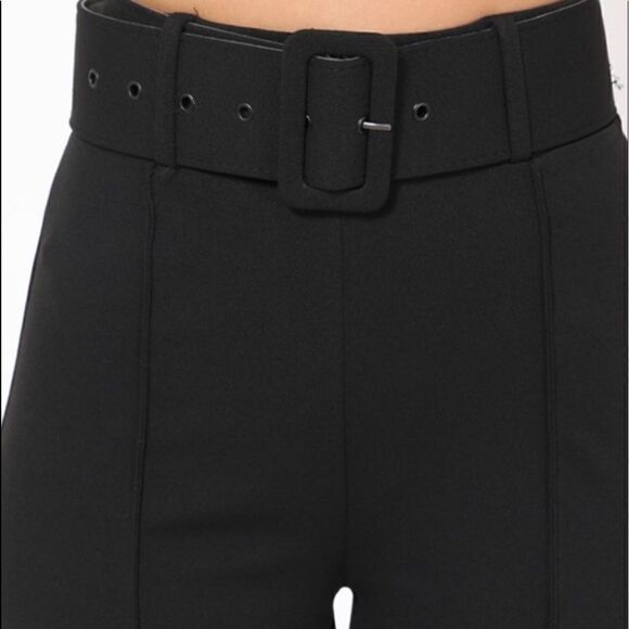 Black Dress Pants with Belt - Picture 5 of 14